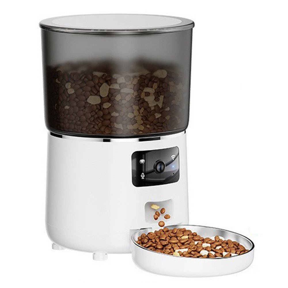 Pet Feeder 4L Automatic Food Dispenser Remote Voice Video Monitor for Cats Dogs