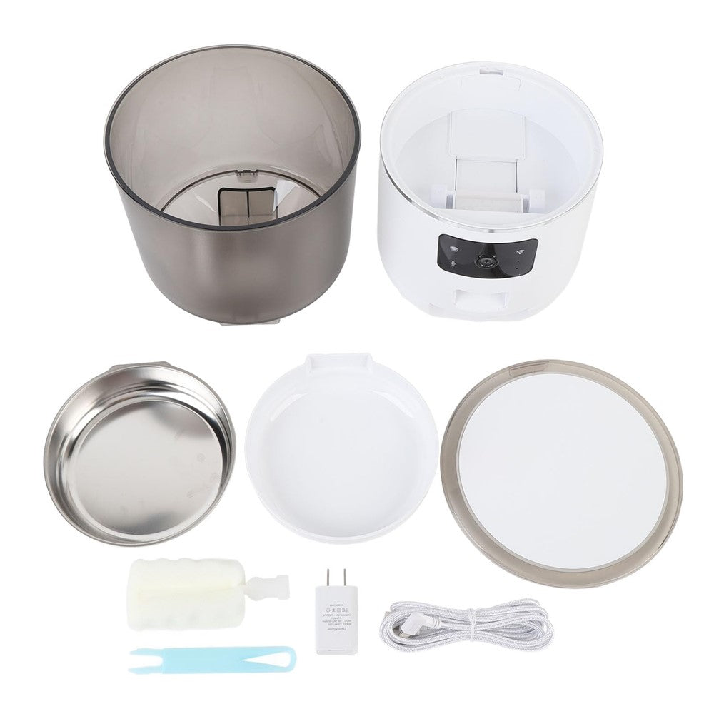 Pet Feeder 4L Automatic Food Dispenser Remote Voice Video Monitor for Cats Dogs