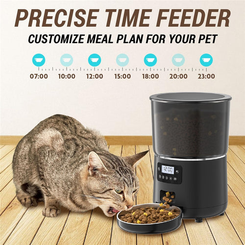 4L Programmable Automatic Pet Feeder – Timed Dispenser for Cats & Dogs, EU Plug (PFF040)