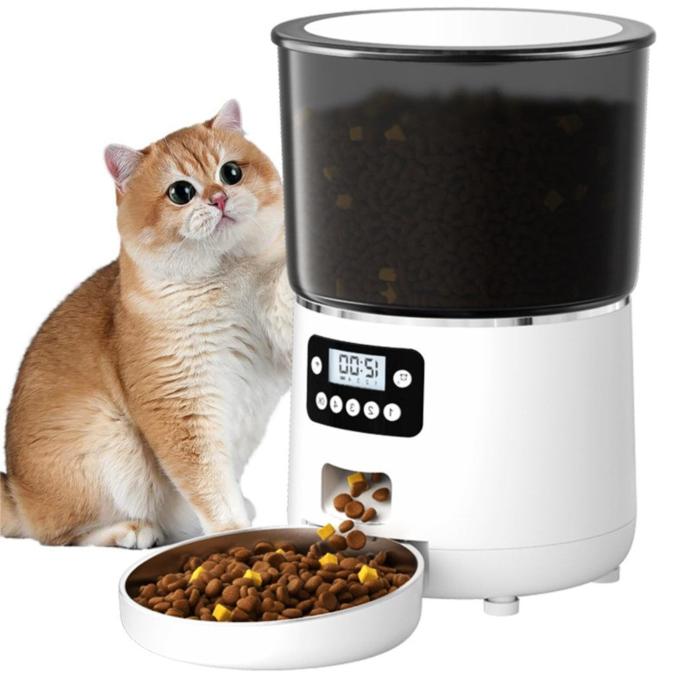 4L Programmable Automatic Pet Feeder – Timed Dispenser for Cats & Dogs, EU Plug (PFF040)