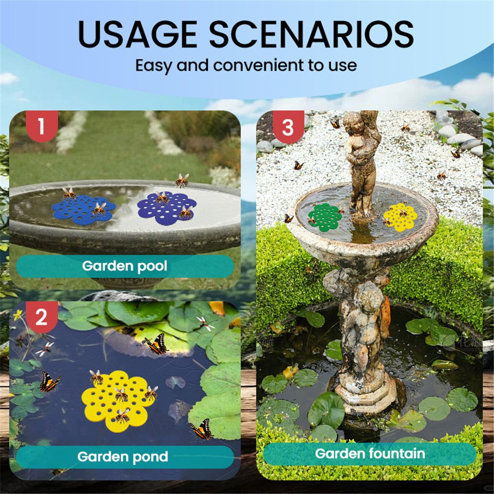 Floating Bee Island Butterfly Water Feeder Tray Insect Drinking Station for Outdoor Garden Decor