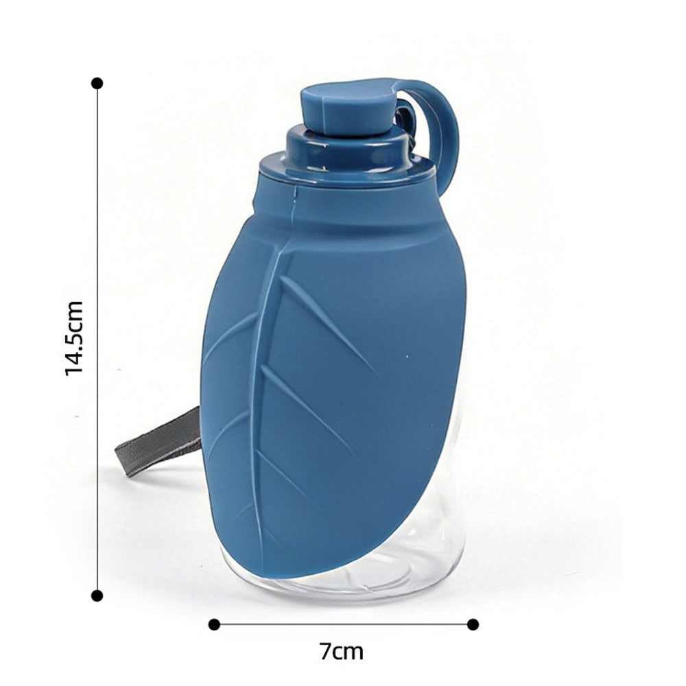 300ml Leaf Shape Pet Water Bottle Foldable Dog Cat Drinking Bowl for Outdoor Travel (BPA Free, No FDA)
