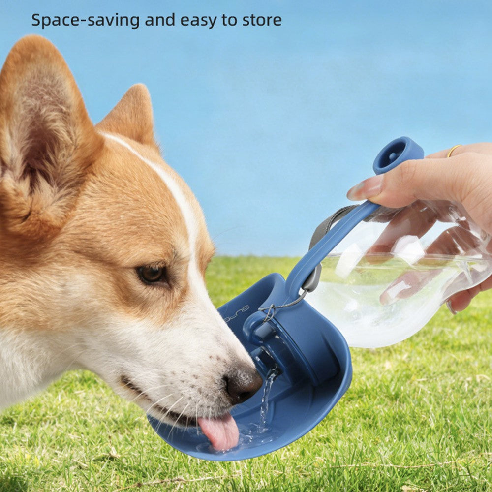 300ml Leaf Shape Pet Water Bottle Foldable Dog Cat Drinking Bowl for Outdoor Travel (BPA Free, No FDA)
