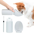 PET02 Portable Dog Water Bottle 550ml Food Grade Silicone Foldable Drinking Dispenser for Outdoor