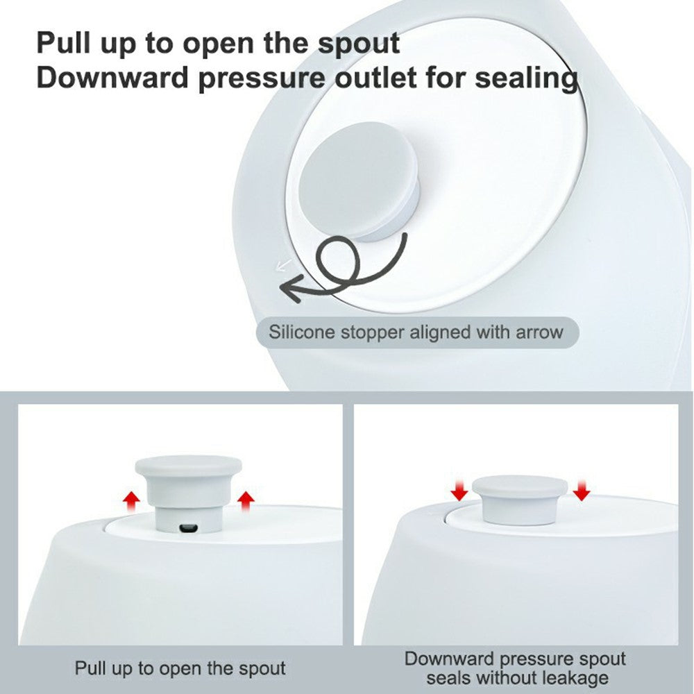 PET02 Portable Dog Water Bottle 550ml Food Grade Silicone Foldable Drinking Dispenser for Outdoor