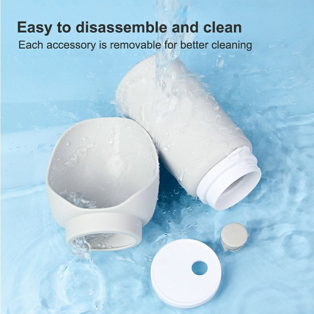 PET02 Portable Dog Water Bottle 550ml Food Grade Silicone Foldable Drinking Dispenser for Outdoor