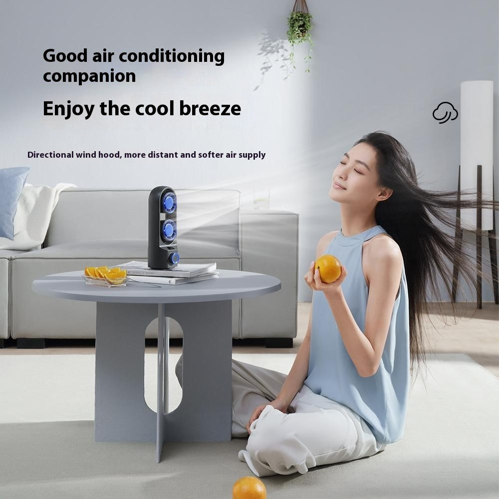 F84 Dual-Head Turbo Desktop Fan