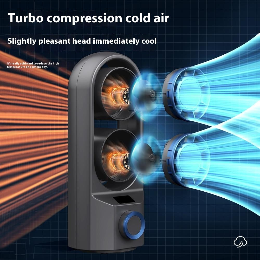 F84 Dual-Head Turbo Desktop Fan