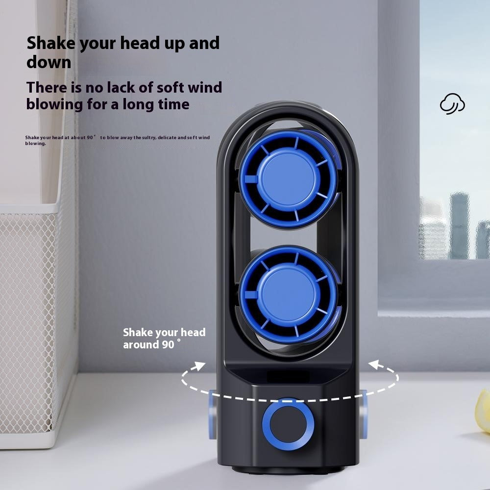 F84 Dual-Head Turbo Desktop Fan