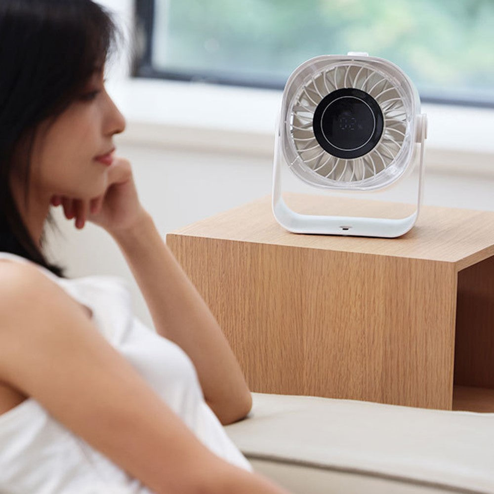 F87 Turbo Desktop Fan with Digital Display