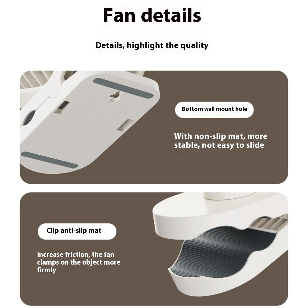 RD23 Clip-On Oscillating Desk Fan