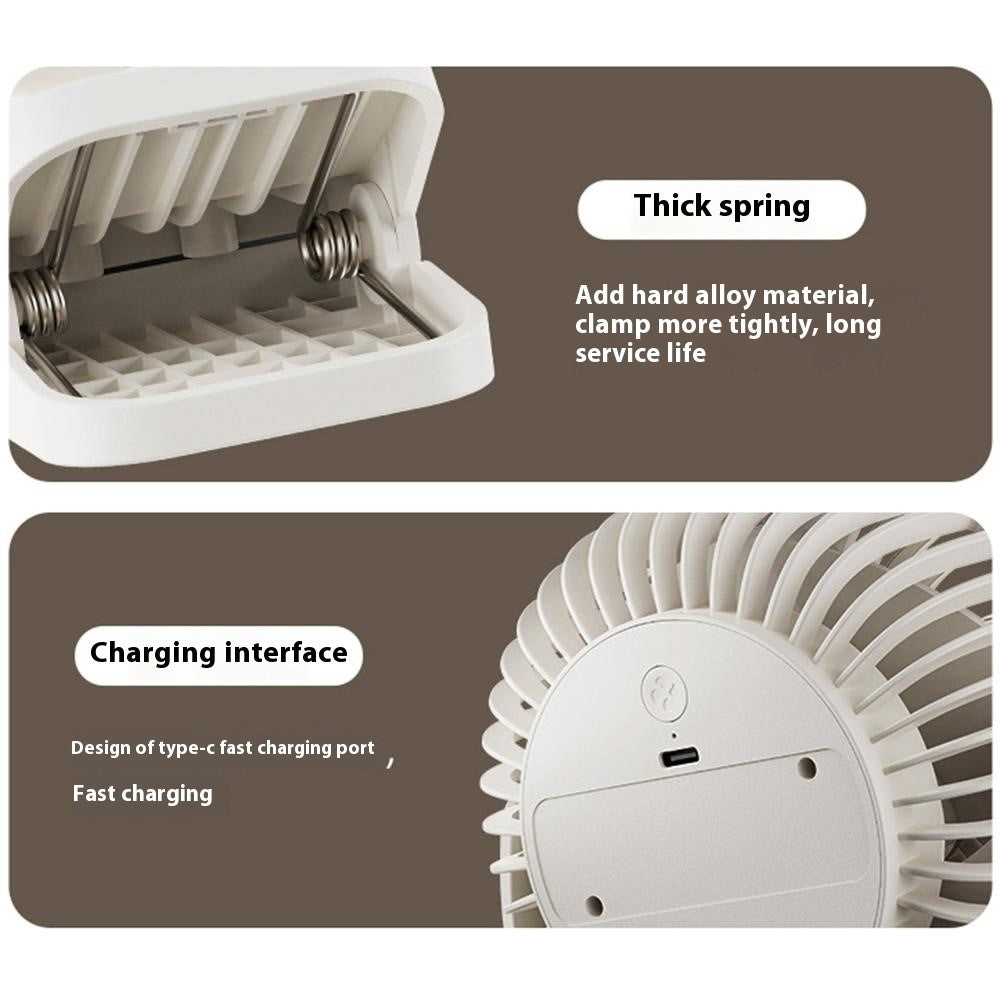 RD23 Clip-On Oscillating Desk Fan