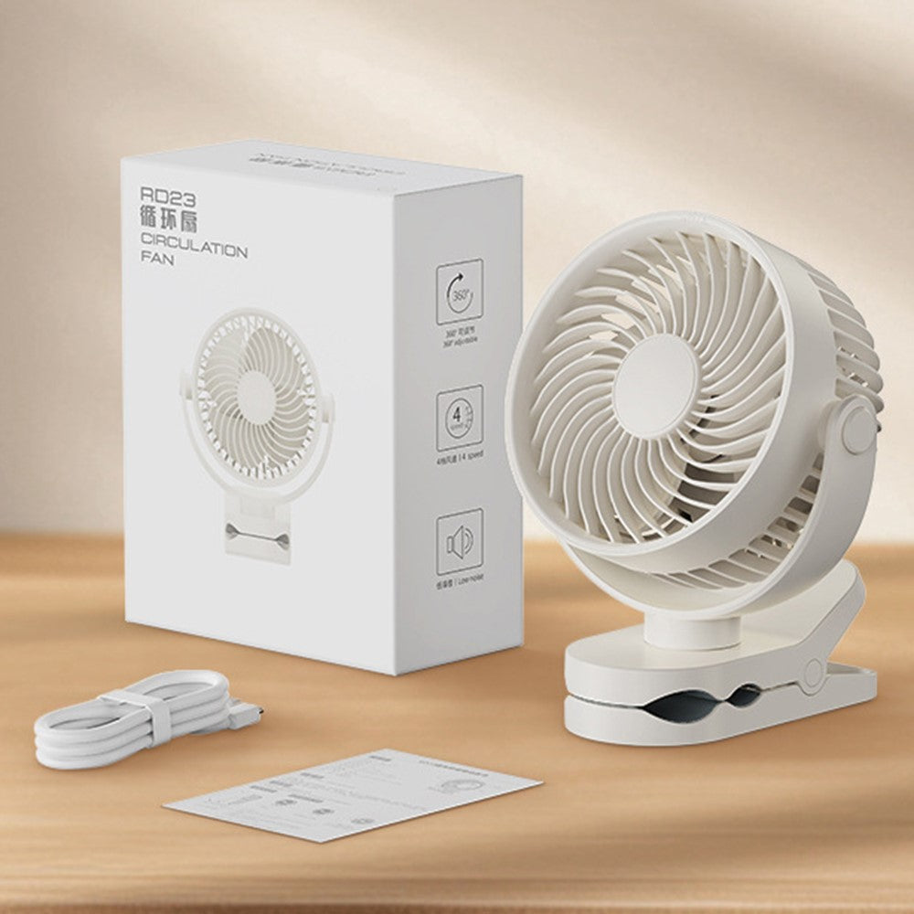 RD23 Clip-On Oscillating Desk Fan
