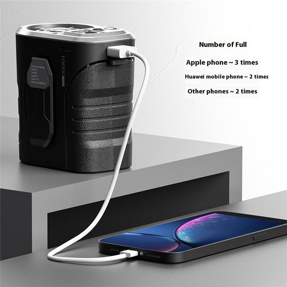 G10 Portable Waist Fan with Power Bank & LED Light