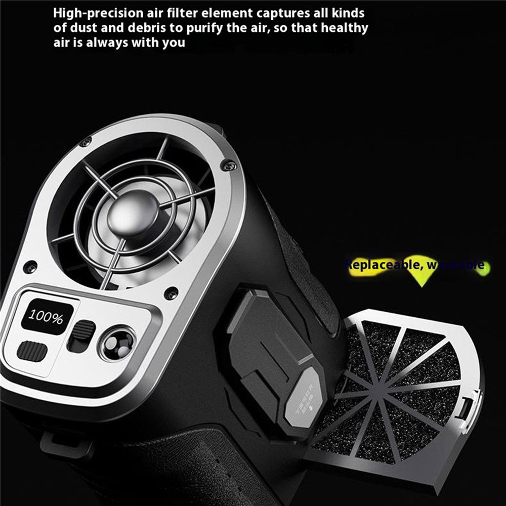 G10 Portable Waist Fan with Power Bank & LED Light
