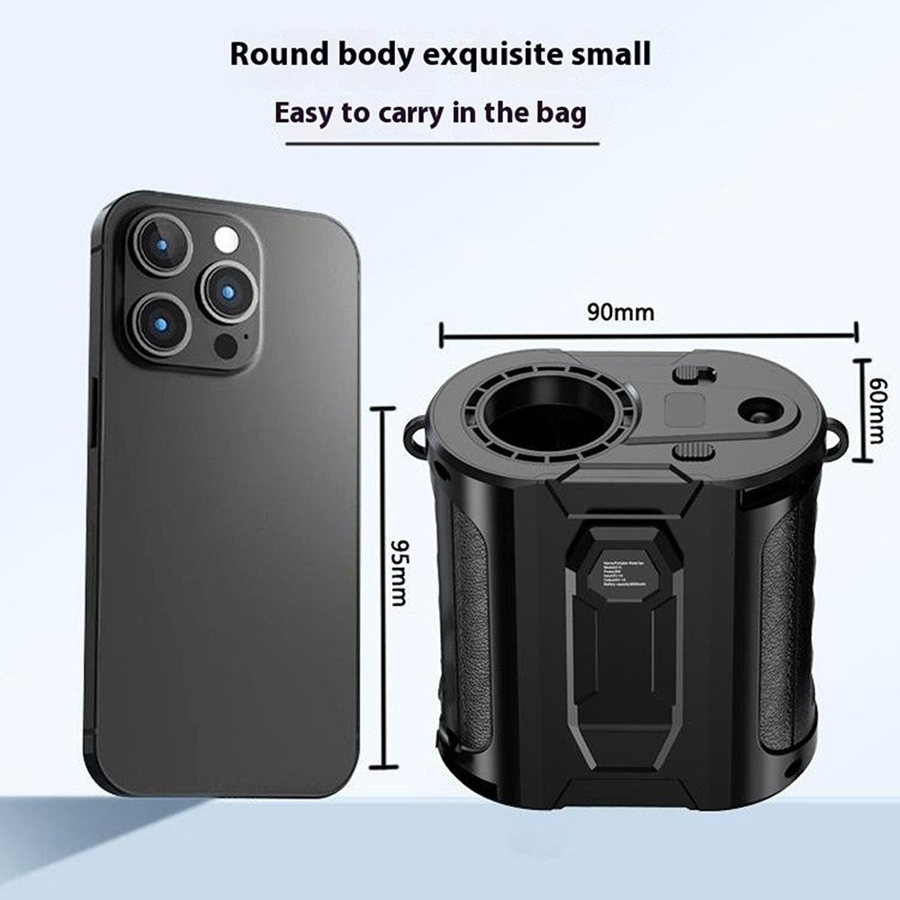 G20 Portable Waist Fan with LED Flashlight & Power Bank
