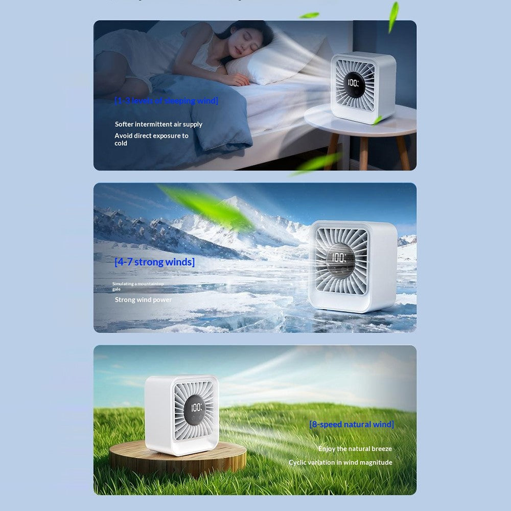 YS-G7 Desktop Fan with LED Display