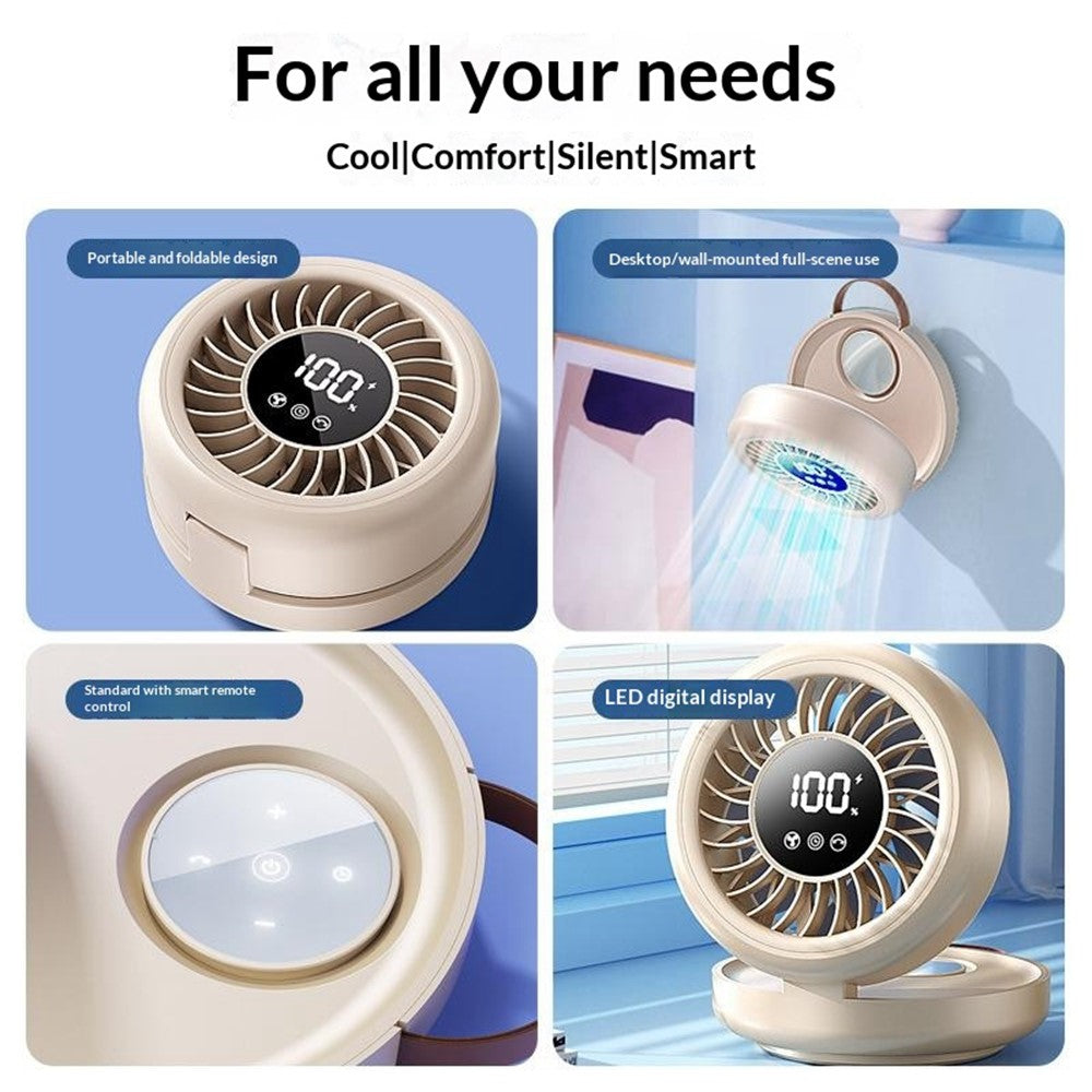 YS-G3 Oscillating Desk & Wall-Mount Fan with Remote