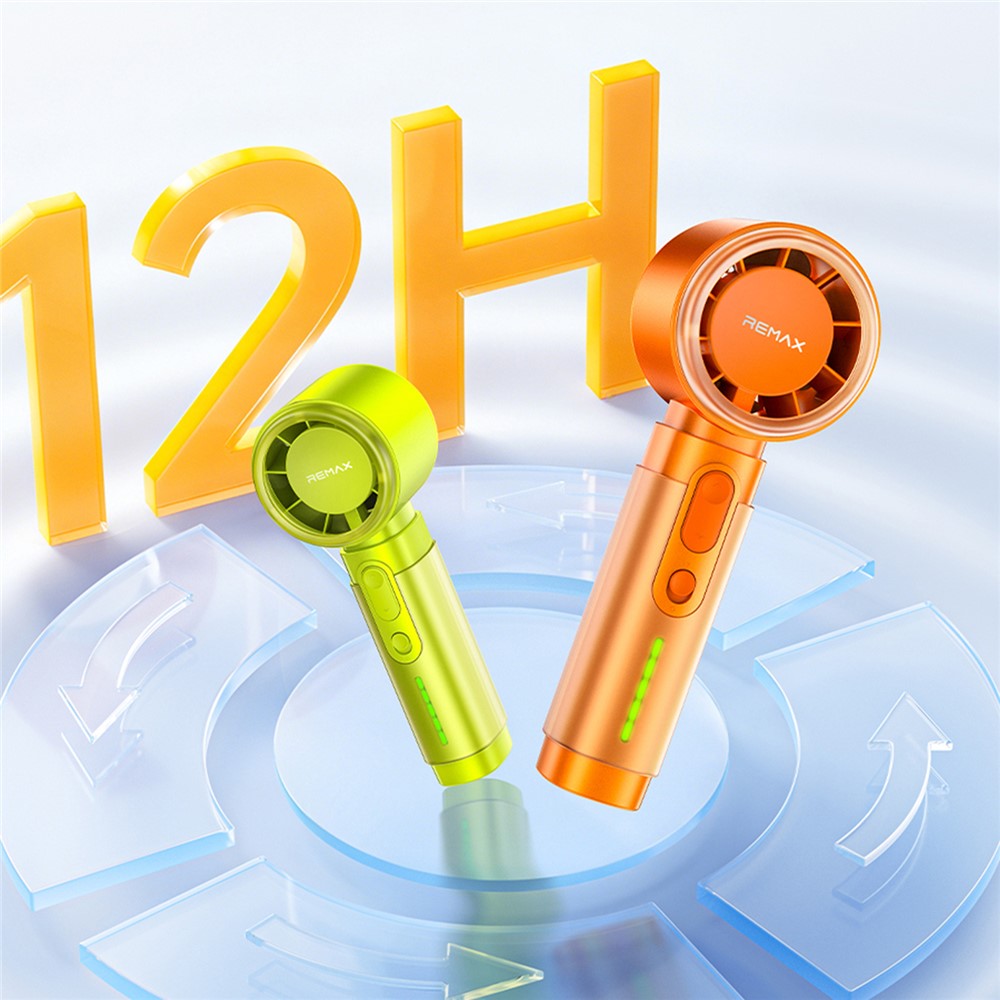 REMAX RS-SF23 Handheld Fan 5 Speed Adjustable 3000mAh Rechargeable Portable Mini Fan with LED Display