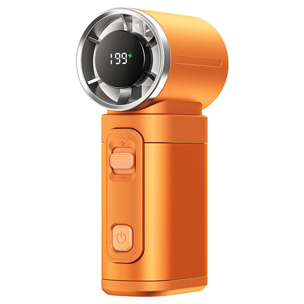 REMAX RS-SF26 Mini Metal Handheld Fan 199 Speed Levels Digital Display Portable Cooling Fan