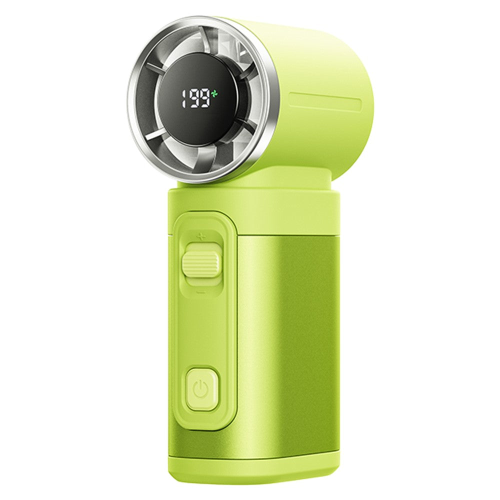 REMAX RS-SF26 Mini Metal Handheld Fan 199 Speed Levels Digital Display Portable Cooling Fan
