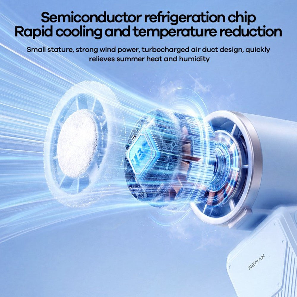 REMAX RS-SF35 Mini Foldable Cooling Fan 3000mAh Portable Desktop Handheld Fan for Travel Outdoor