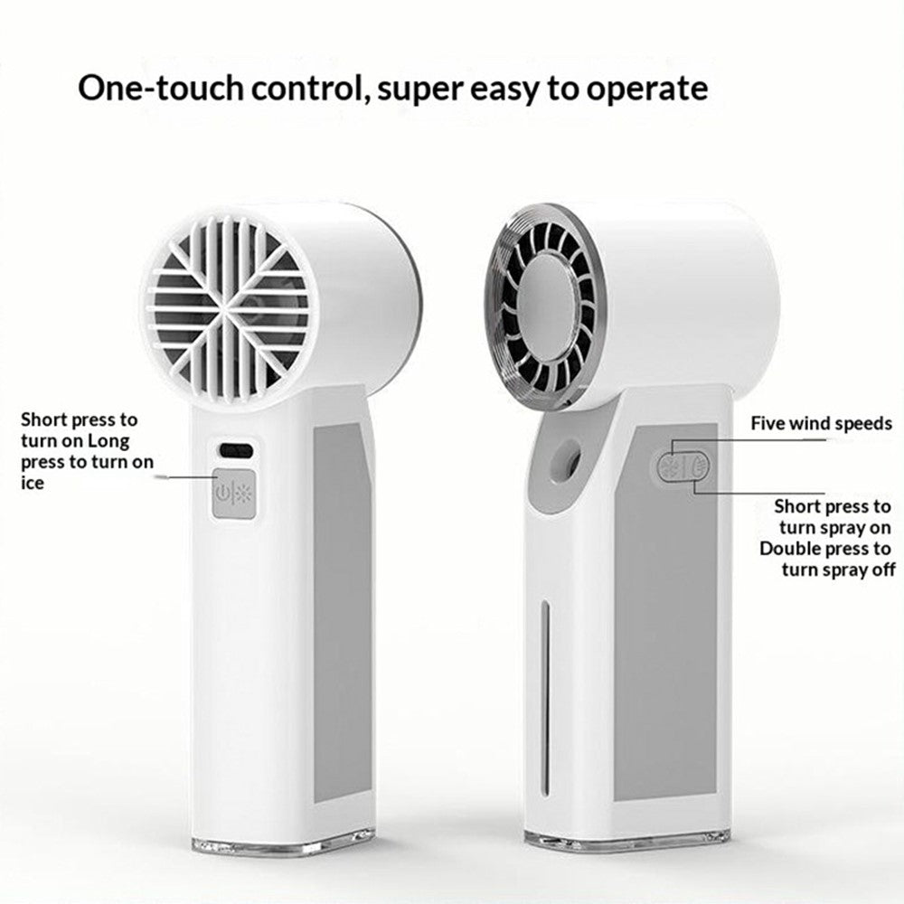 Handheld Ice Mist Spray Fan