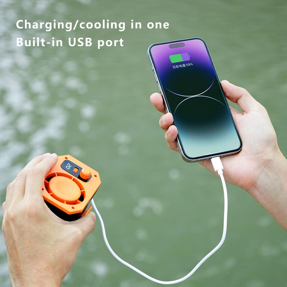 T28 Stepless Neck Fan with Back Clip