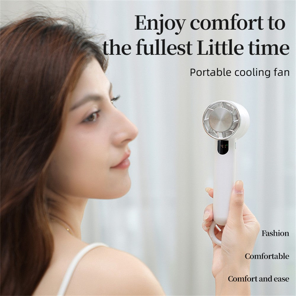 U-32 Handheld & Desktop Mini Fan with Digital Display