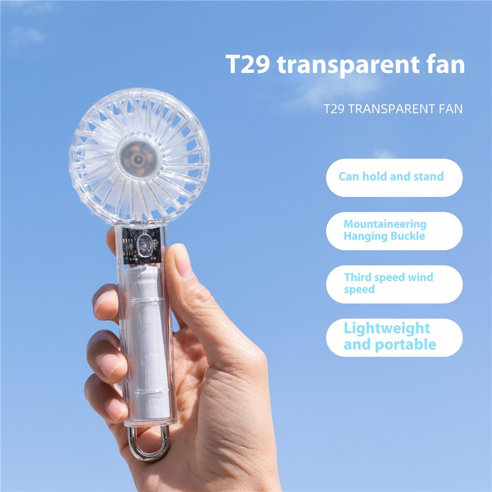 WT-T29 Transparent Mini Handheld Fan