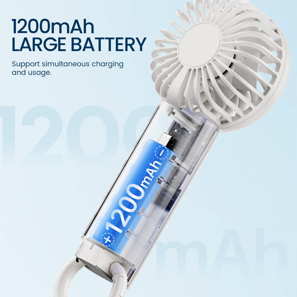 F99 Handheld & Desktop Fan with Buckle