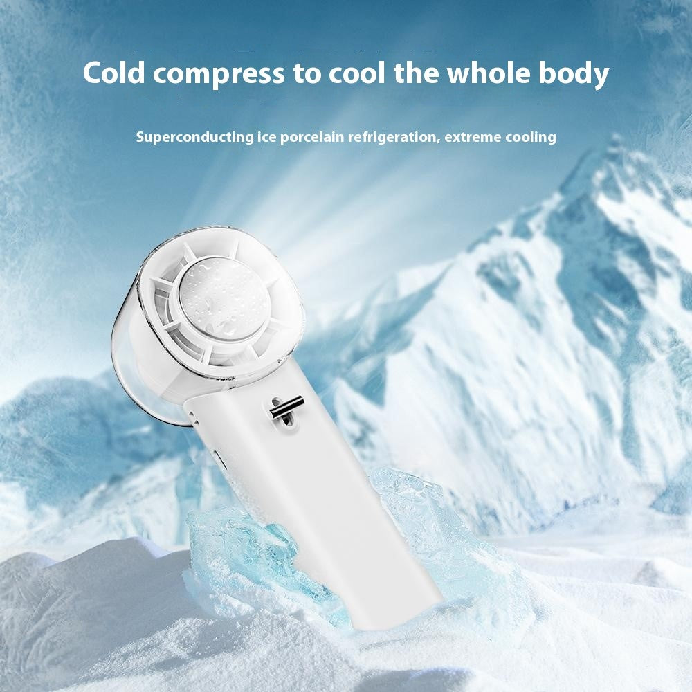 G10 Turbo Bladeless Folding Fan with Cold Compress