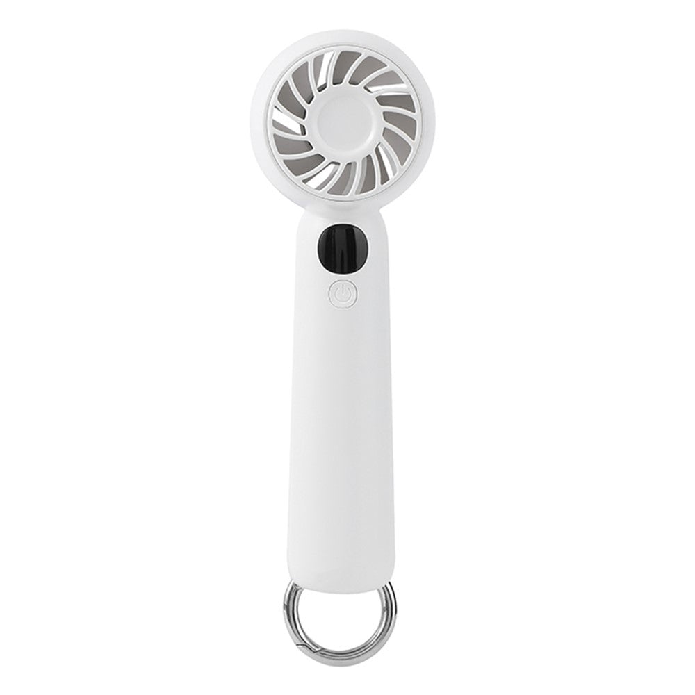 L08 Mini Handheld Fan with Digital Display & Hook