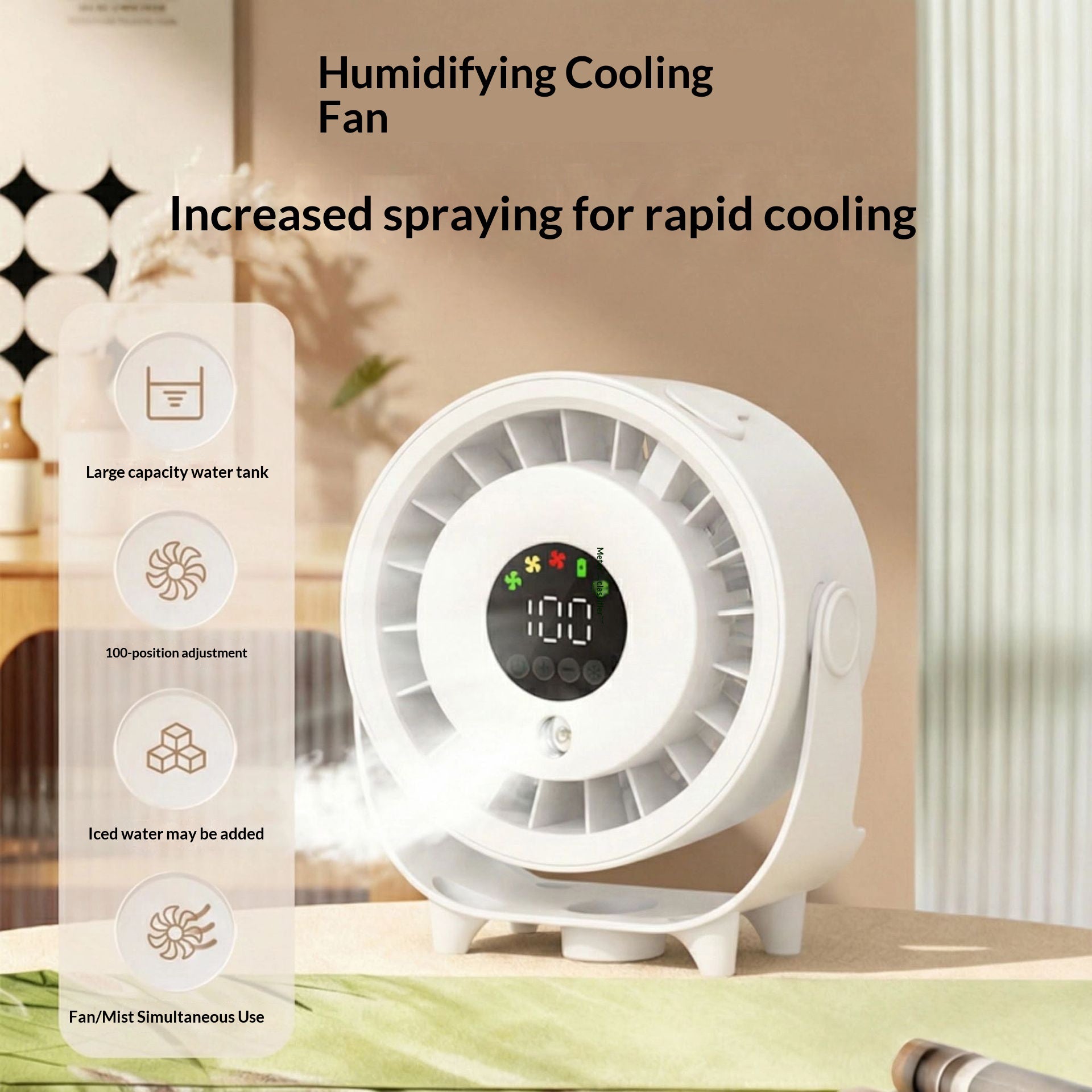 Z6 2-in-1 Cooling Fan & Humidifier