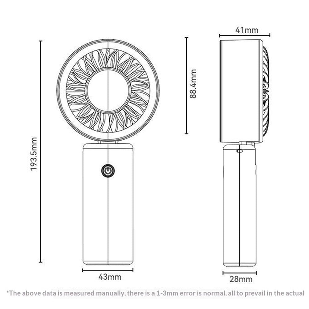 YESIDO YF20 Foldable Handheld Fan