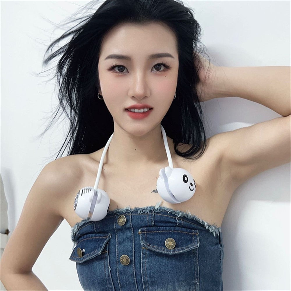 C16 Panda Foldable Neck Fan for Kids