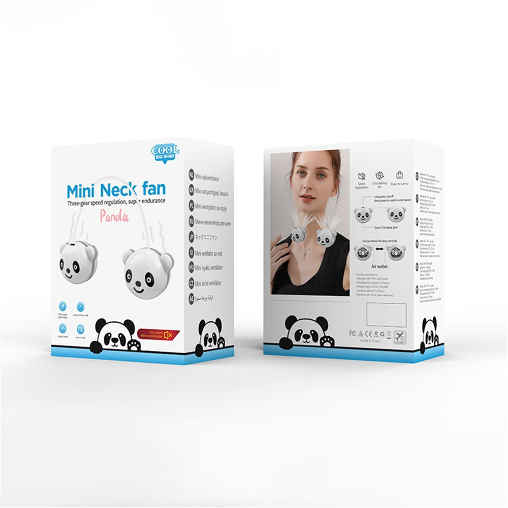 C16 Panda Foldable Neck Fan for Kids