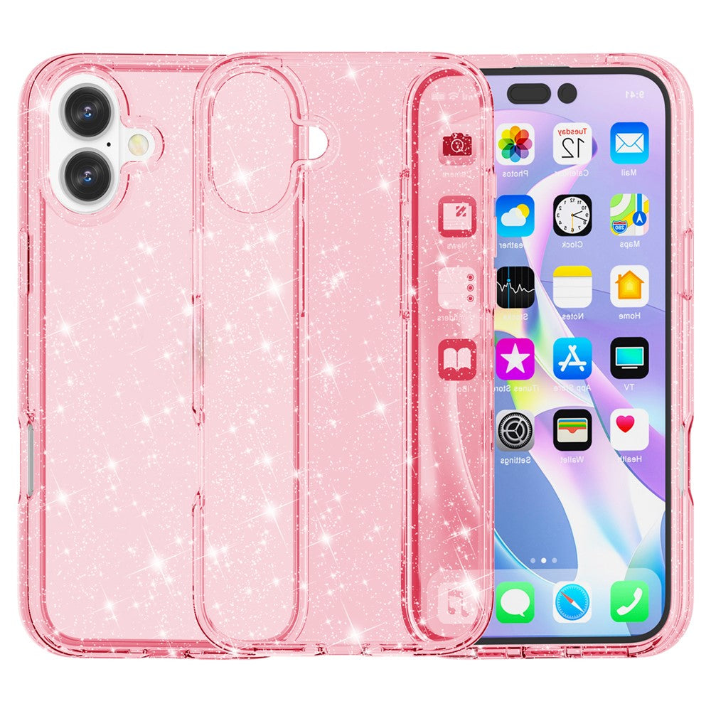 iPhone 16 Sparkly Glitter Hybrid Case