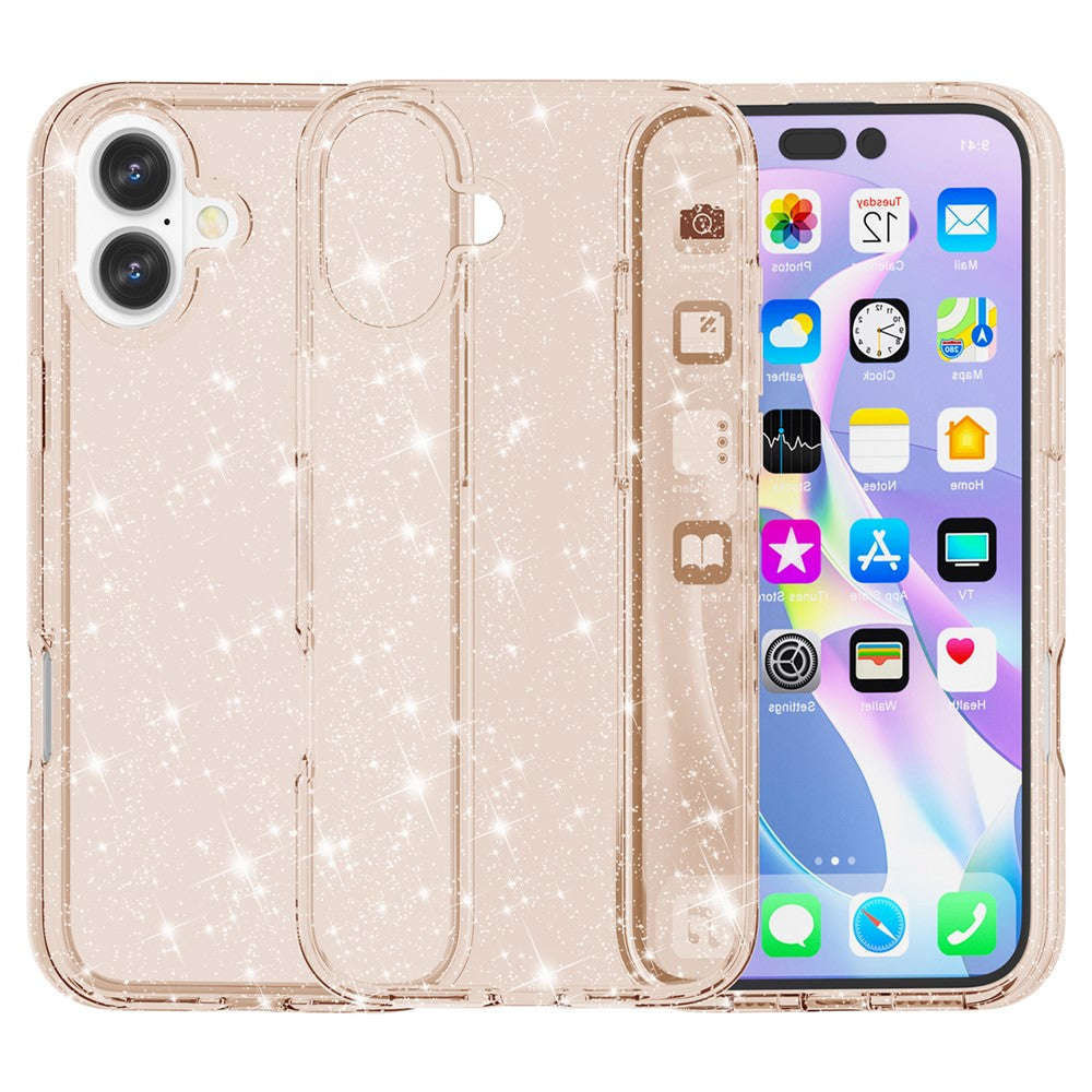 iPhone 16 Sparkly Glitter Hybrid Case