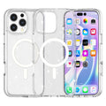 For iPhone 16 Pro Magnetic Case Compatible with MagSafe PC+TPU Glitter Phone Cover