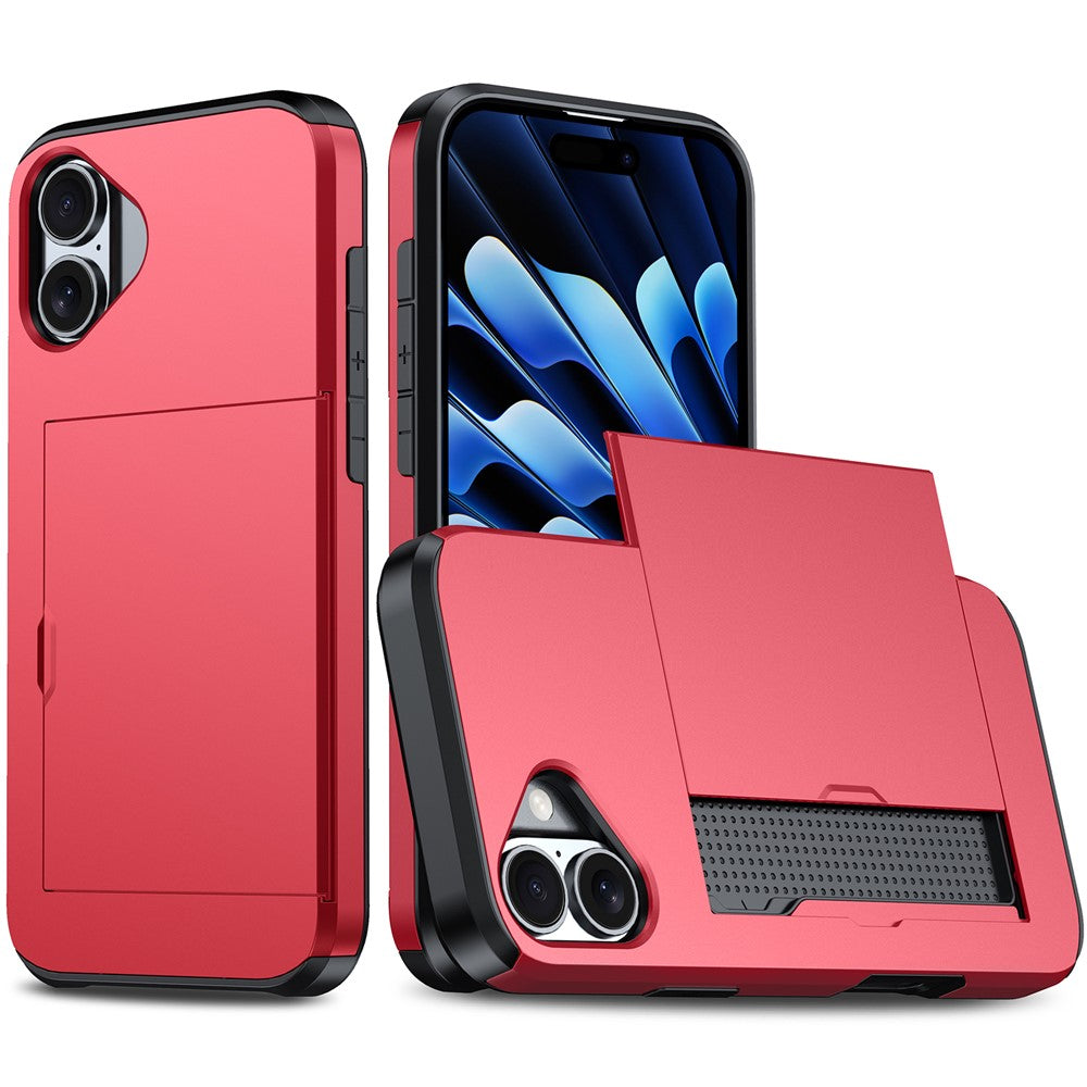 iPhone 16 Case with Sliding Card Slot