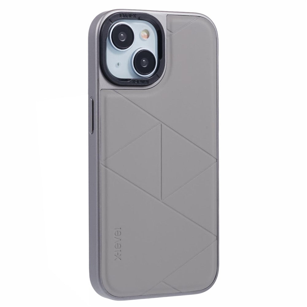 X-LEVEL iPhone 15 Geometric Leather Case