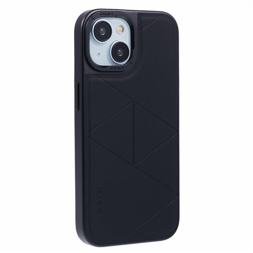 X-LEVEL iPhone 15 Geometric Leather Case