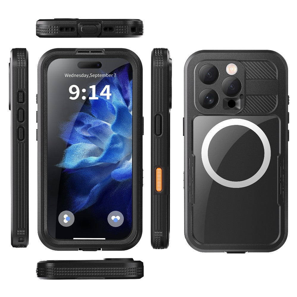 REDPEPPER For iPhone 16 Pro Case Compatible with MagSafe IP68 Waterproof Clear Phone Cover