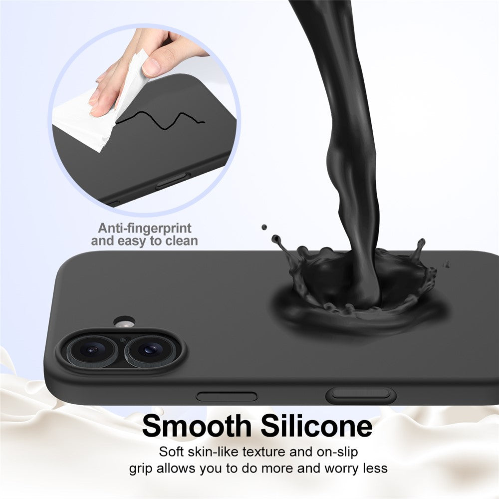 For iPhone 16 Case Compatible with MagSafe Anti-Drop Liquid Silicone Phone Cover