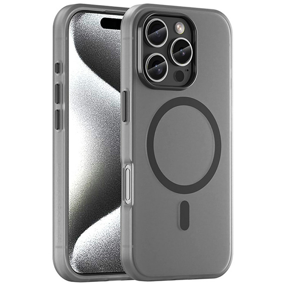 For iPhone 16 Pro Case Compatible with MagSafe TPU + PC Slim Matte Translucent Phone Cover