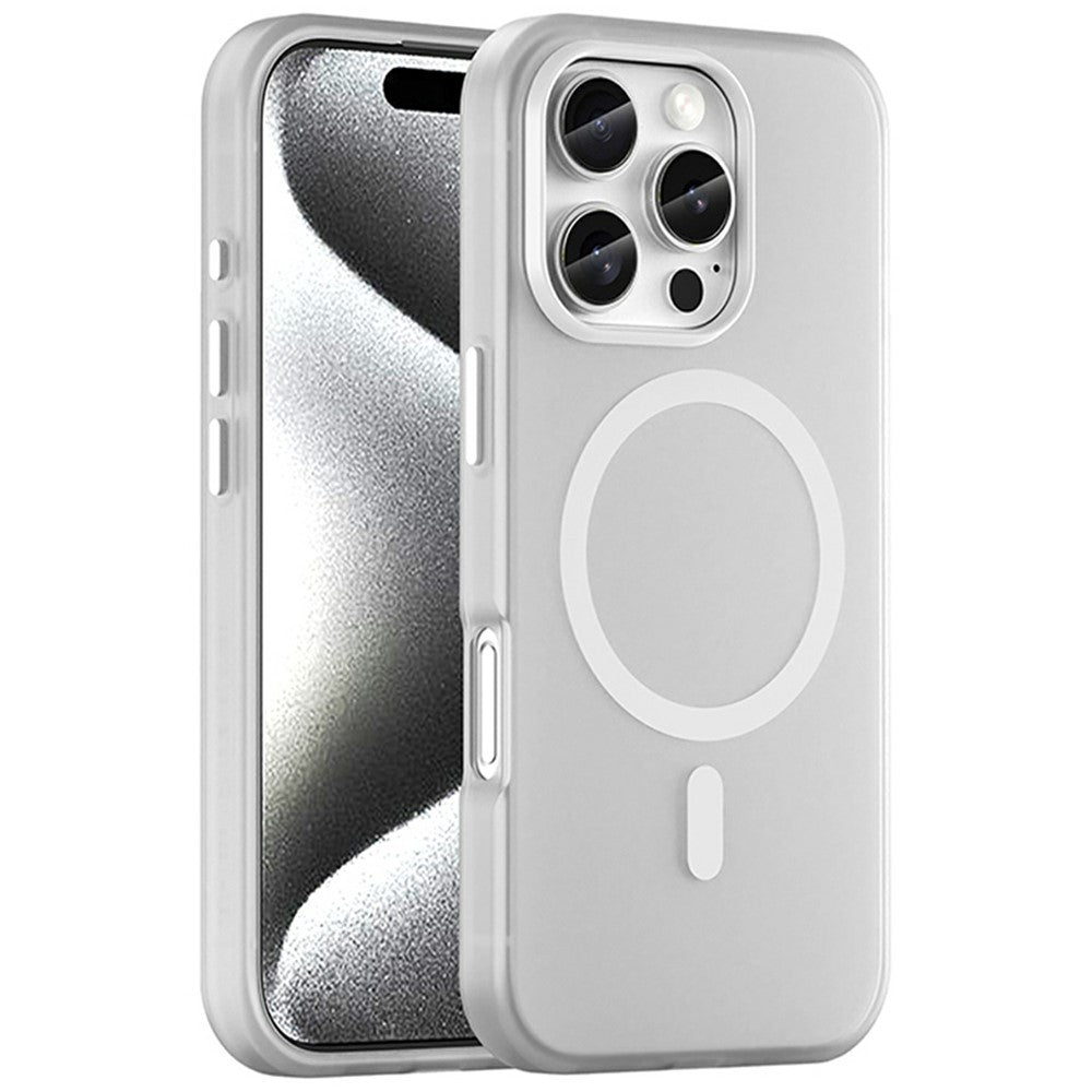 For iPhone 16 Pro Case Compatible with MagSafe TPU + PC Slim Matte Translucent Phone Cover
