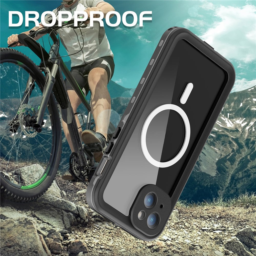 REDPEPPER Dot+ Series For iPhone 15 Phone Case Compatible with MagSafe IP68 Waterproof Clear Phone Cover