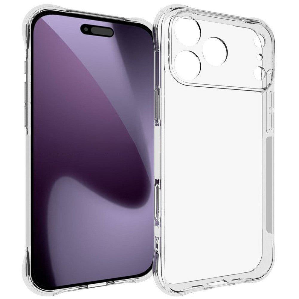 For iPhone 18 Pro Max / 17 Pro Max TPU Phone Case Non Slip Transparent Mobile Phone Cover
