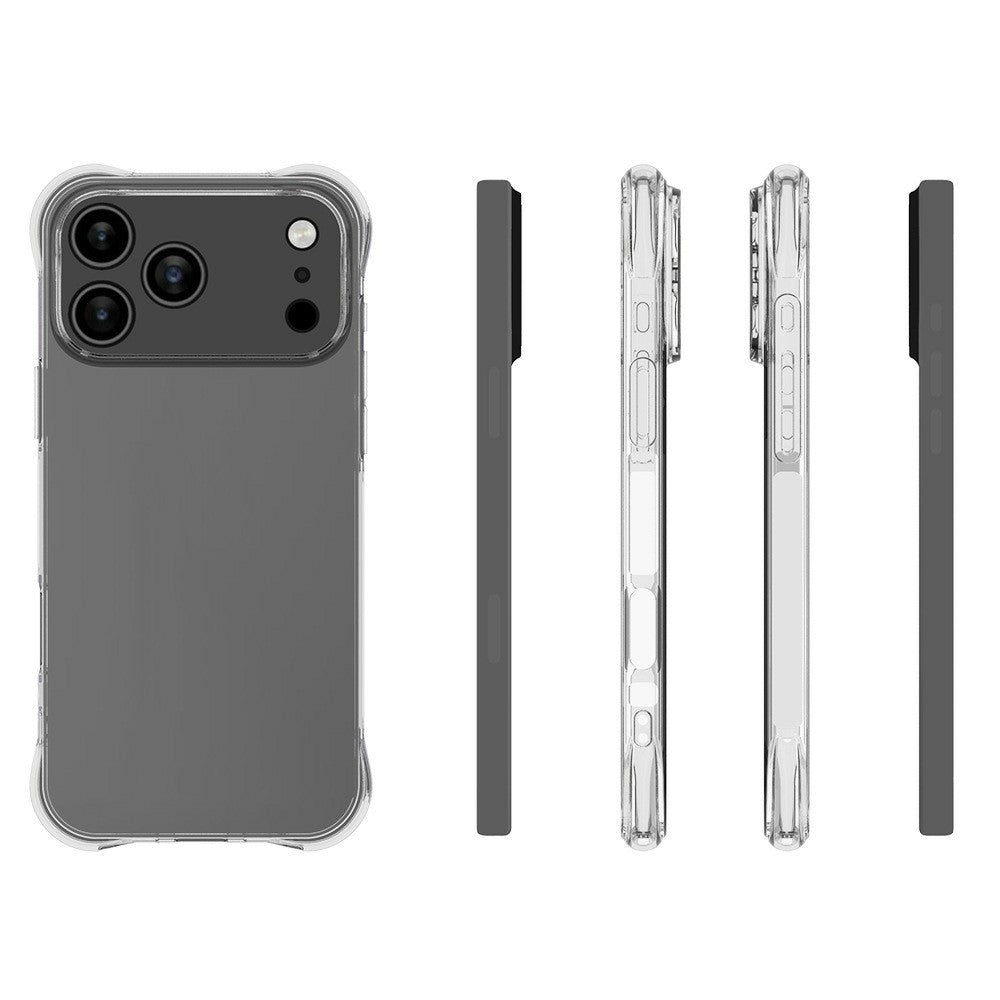 For iPhone 18 Pro Max / 17 Pro Max TPU Phone Case Non Slip Transparent Mobile Phone Cover